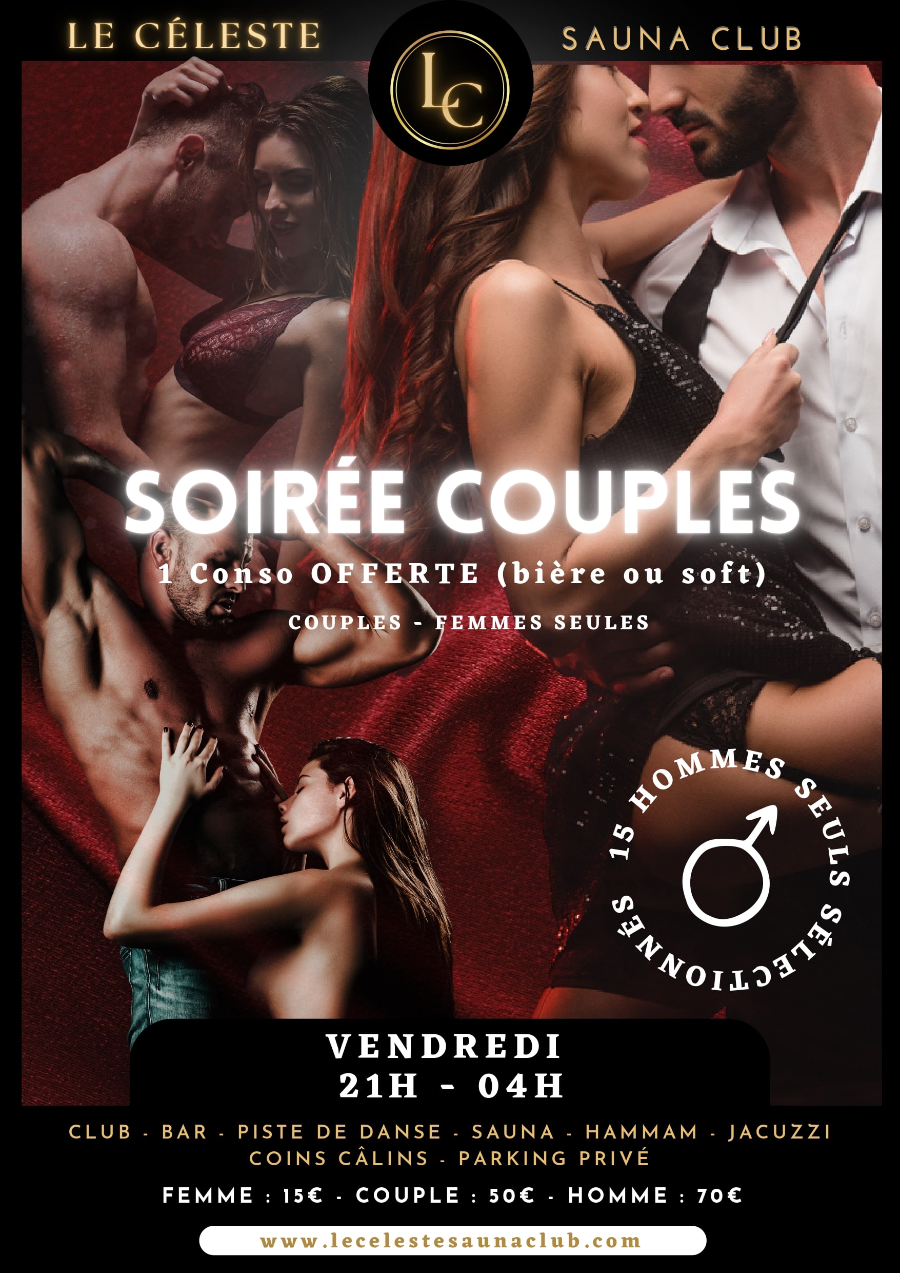 VENDREDI SOIREE COUPLE - 15 HOMMES